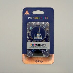 NWT 50th Anniversary Cinderella's Castle Walt Disney’s Pop Socket Wallet